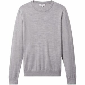 NWOT Reiss “Wessex Merino Wool Sweater” in Soft Gray Mouline